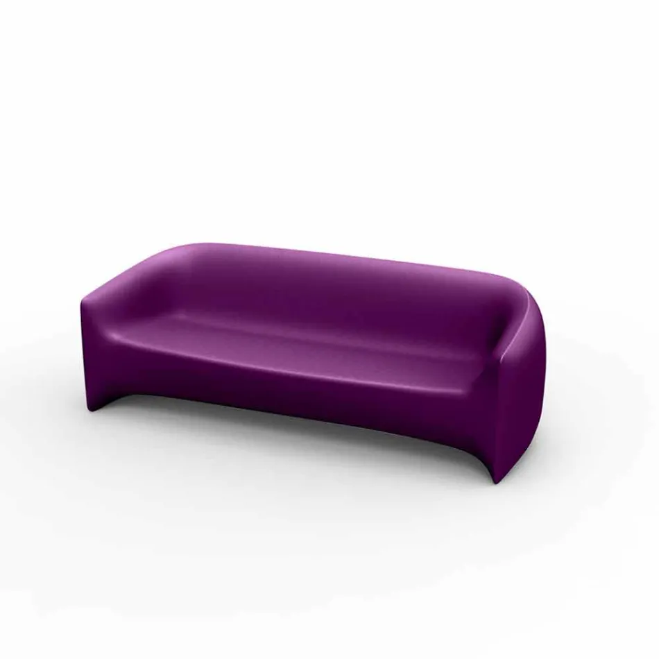 Design udendørs sofa i Blow by Vondom polyethylen harpiks Viadurini