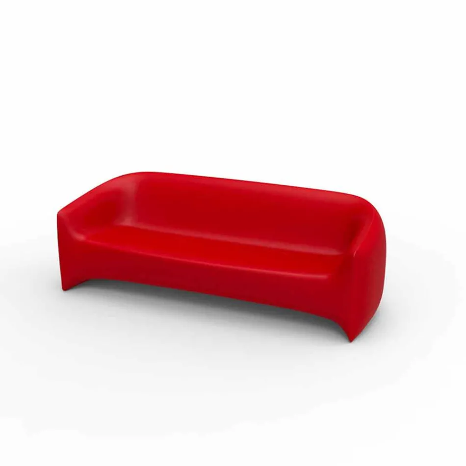 Design udendørs sofa i Blow by Vondom polyethylen harpiks Viadurini