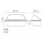 Ufo af Vondom design udendørs sofa i polyethylen harpiks Viadurini