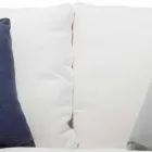 Udendørs sofa i stål og vævet PVC hvide hynder - Ontario6 Viadurini