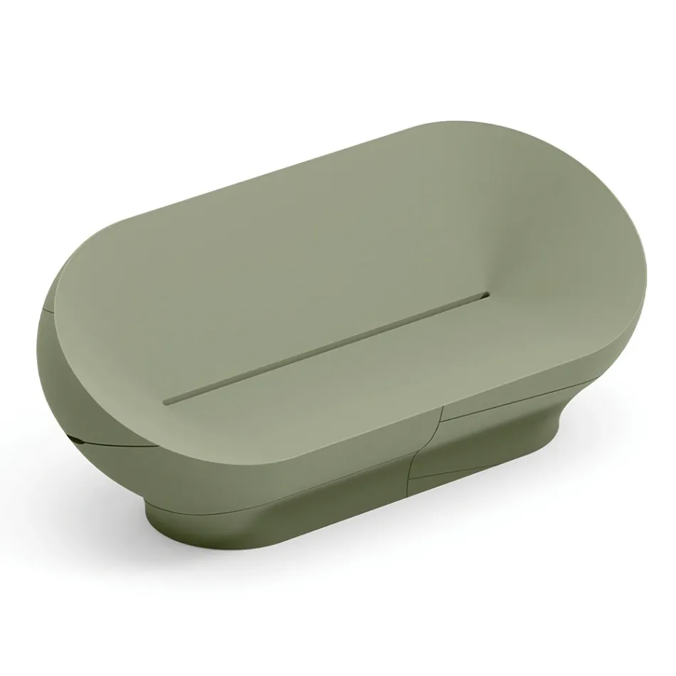 Polyethylen udendørs sofa fås i forskellige farver - Håndklæde Viadurini