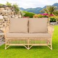 Udendørs sofa i naturlig rattan, hynder medfølger, - Bellaria