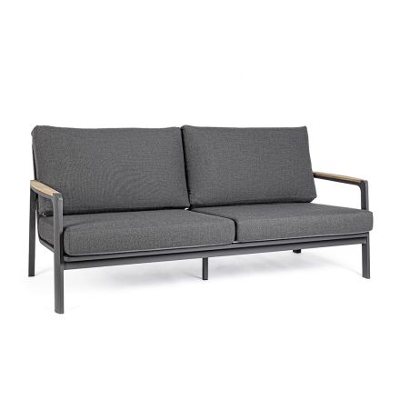 Udendørs sofa i stof med aluminiumsstruktur, Homemotion - Cara Viadurini