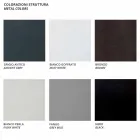 Modulær hjørnesofa i metal og stof fremstillet i Italien - Cola Viadurini