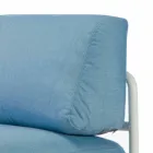 Modulær hjørnesofa i metal og stof fremstillet i Italien - Cola Viadurini