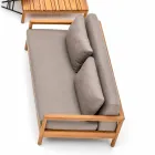 Moderne Varaschin Bali udendørs sofa med polstret puder Viadurini