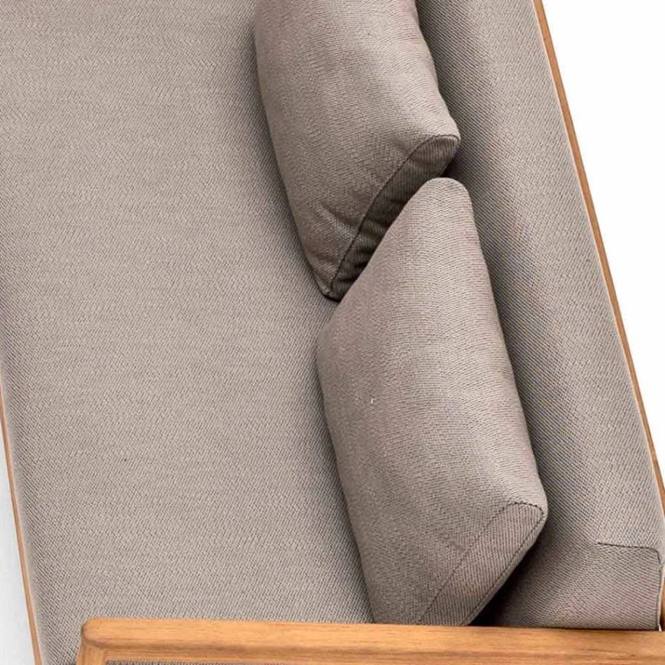 Moderne Varaschin Bali udendørs sofa med polstret puder Viadurini