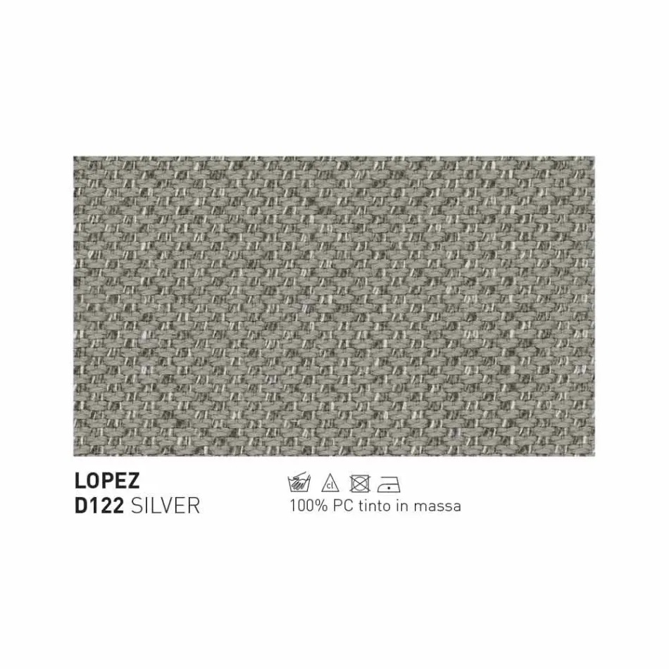 Moderne Varaschin Emma udendørs sofa i stof og metal Viadurini