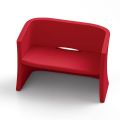 2-personers havesofa i farvet polyethylen Fremstillet i Italien - Gomez