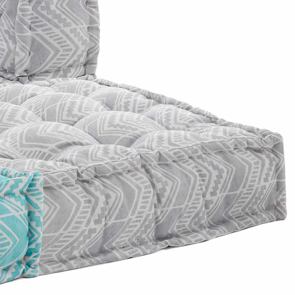 Etnisk to-personers have sofa i vandafvisende stof - Shamo Viadurini