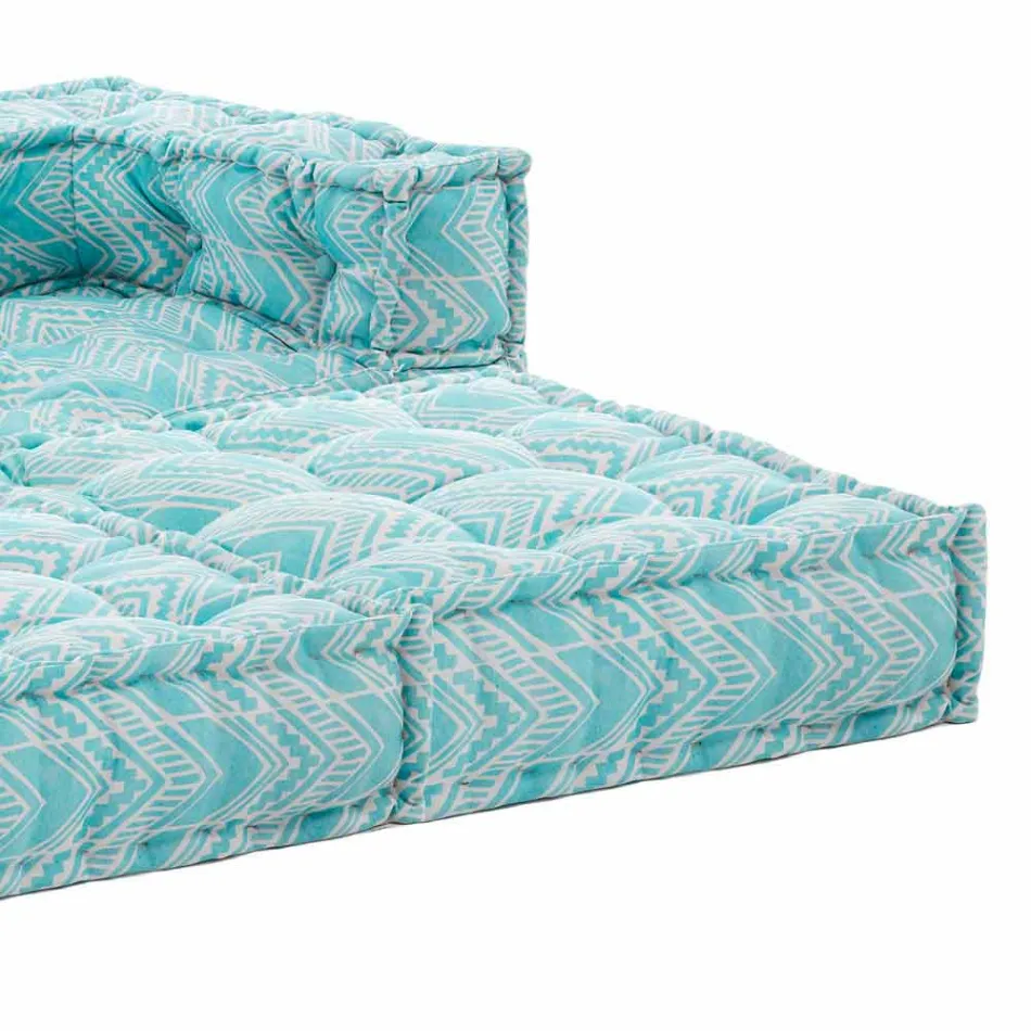 Etnisk to-personers have sofa i vandafvisende stof - Shamo Viadurini