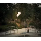 Havesofa med aluminiumsbund og tekstilsæde lavet i Italien - Maureen Viadurini