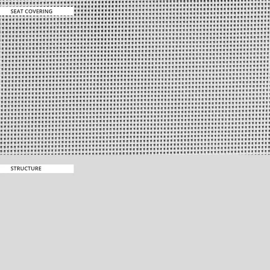 Havesofa med aluminiumsbund og tekstilsæde lavet i Italien - Maureen Viadurini