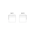 Modulær havesofa med lav træstruktur lavet i Italien - Rubik Viadurini