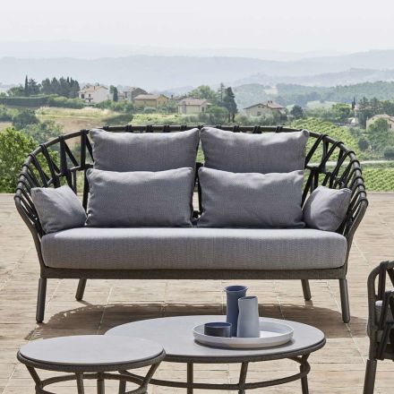 Havesofa i aluminium lavet i Italien - Emmacross fra Varaschin Viadurini