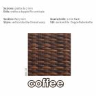 Sofa håndvævede have polyethylen Joe Coffee Viadurini
