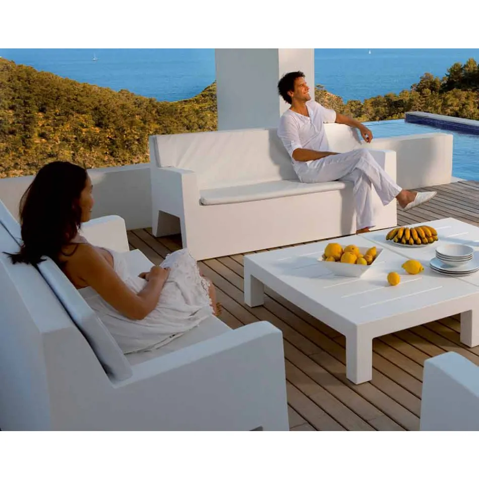 Jut af Vondoms havesofa, i polyethylenharpiks, design Viadurini