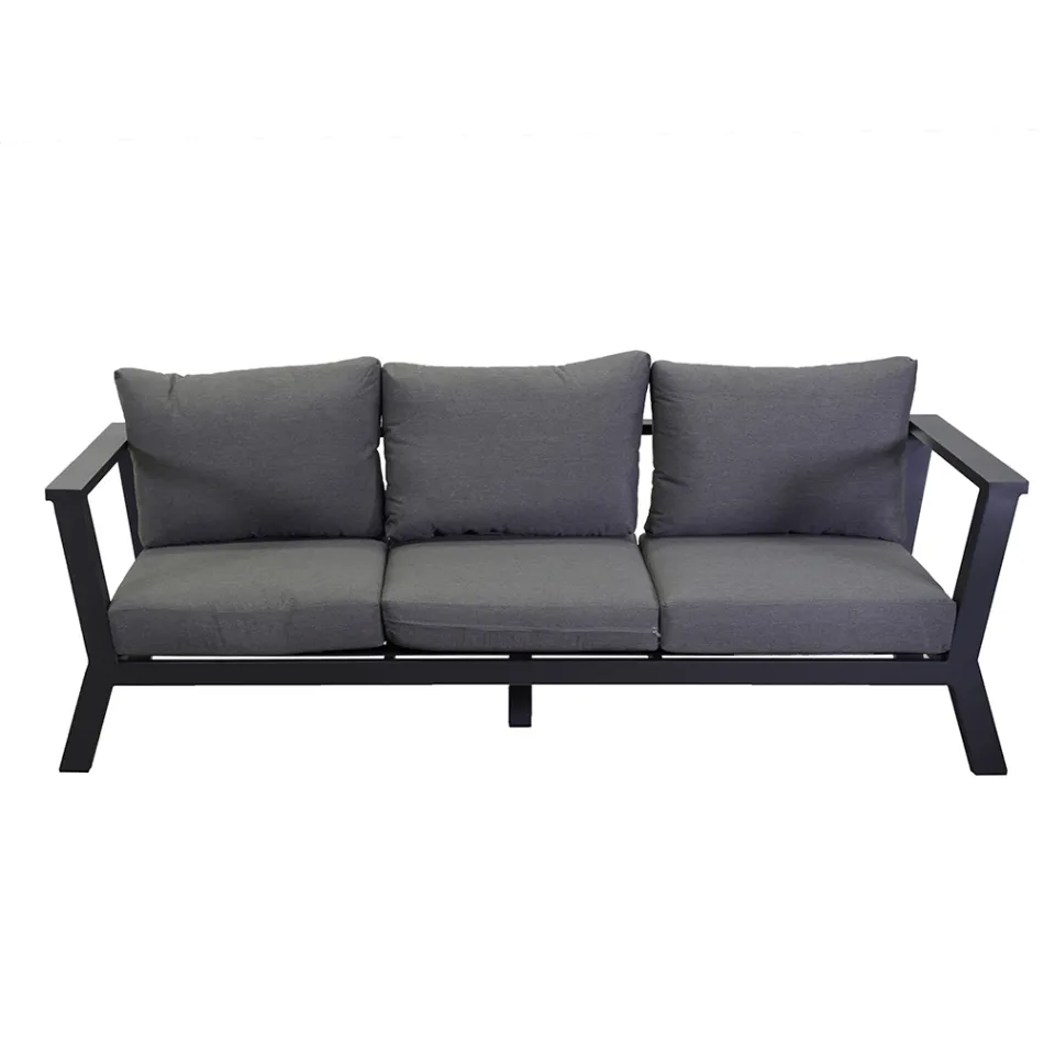 Havesofa lavet af aluminium - pastelfarver Viadurini