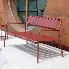 Havesofa lavet udelukkende af aluminium - strålende Viadurini