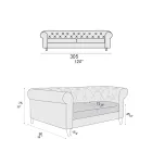 Indendørs sofa fås i forskellige størrelser lavet i Italien - Vivace Viadurini