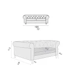 Indendørs sofa fås i forskellige størrelser lavet i Italien - Vivace Viadurini