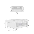 Indendørs sofa fås i forskellige størrelser lavet i Italien - Vivace Viadurini