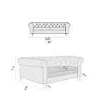 Indendørs sofa fås i forskellige størrelser lavet i Italien - Vivace Viadurini