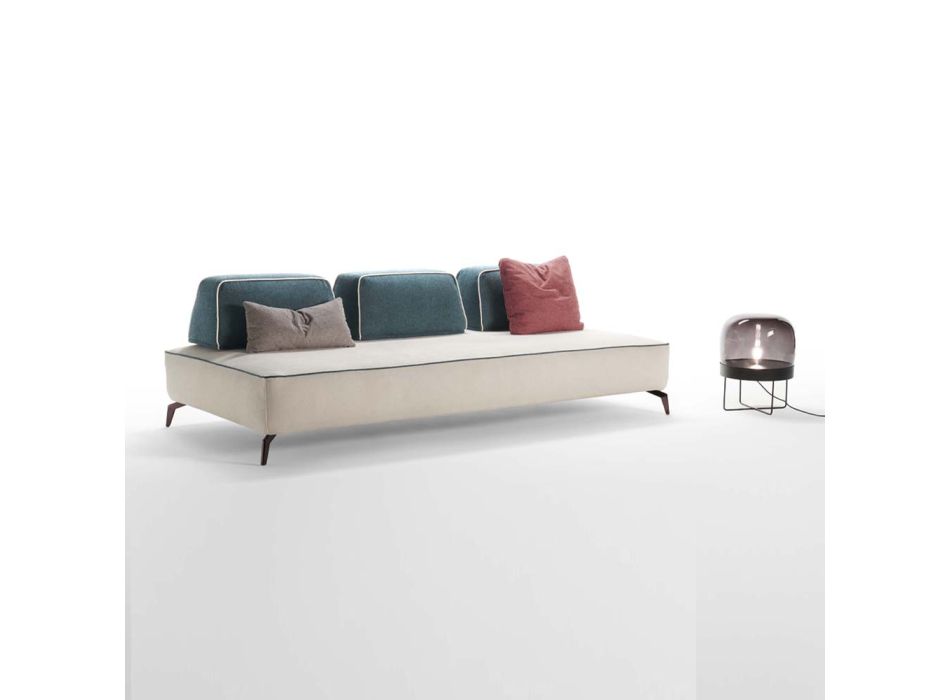 3-personers sofa i aftageligt stof lavet i Italien - Mykonos Viadurini