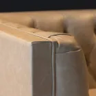 Stuesofa med træstruktur og fødder lavet i Italien - Comico Viadurini