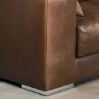 Stuesofa i træ, polyurethan og metal lavet i Italien - funklende Viadurini