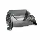 Sofa med moderne design i Jolly røget plexiglas, fremstillet i Italien Viadurini