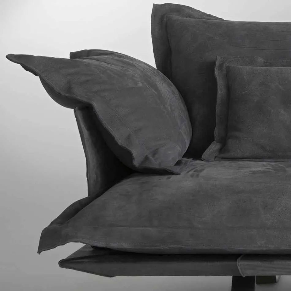 Moderne sofa design Shita huden, 170, 220 eller 250 cm Viadurini