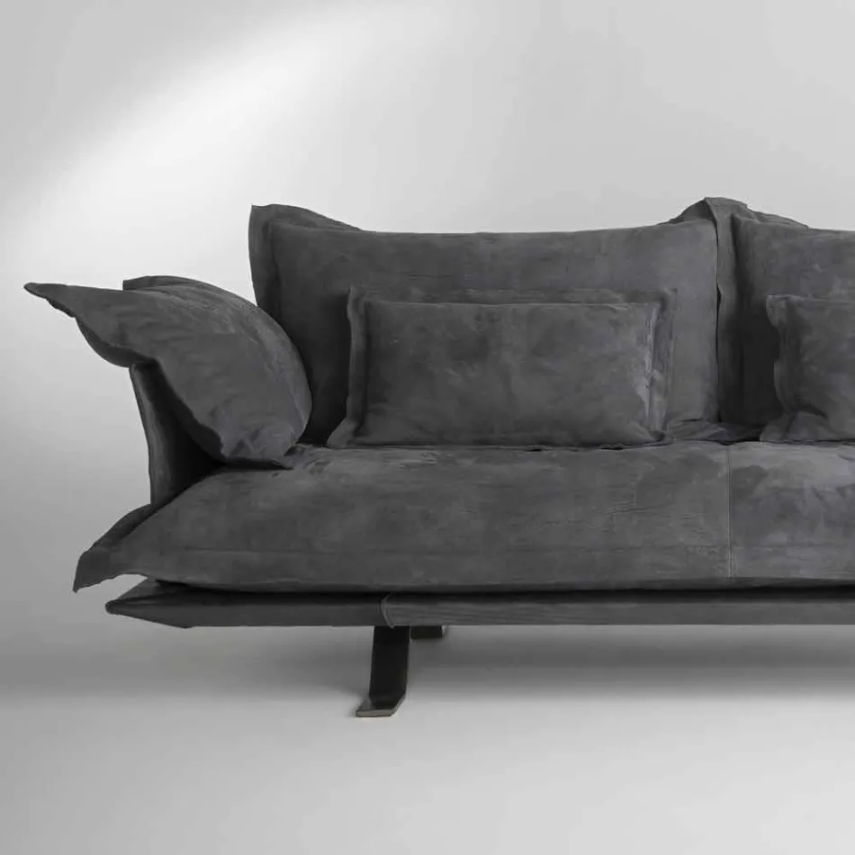 Moderne sofa design Shita huden, 170, 220 eller 250 cm Viadurini