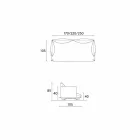 Moderne sofa design Shita huden, 170, 220 eller 250 cm Viadurini