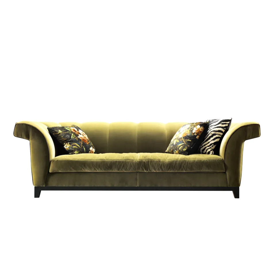 Design 3-seter betrukket sofa af Grilli Shell håndlavet i Italien Viadurini