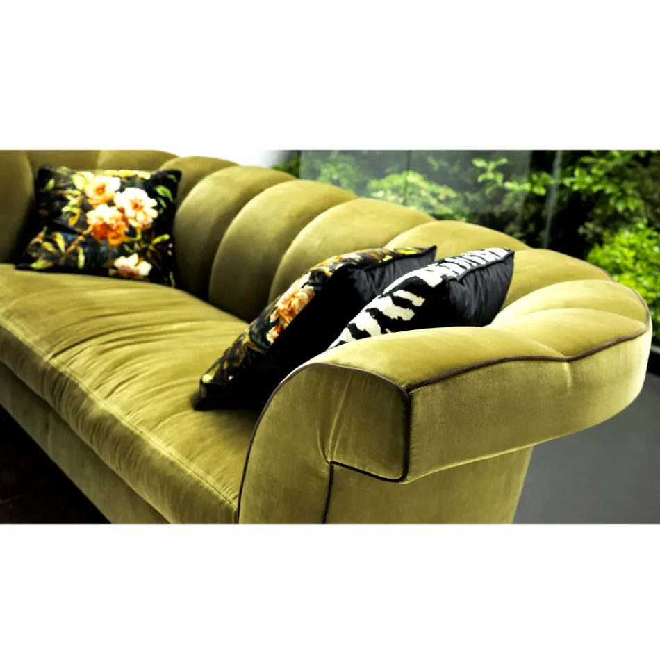 Design 3-seter betrukket sofa af Grilli Shell håndlavet i Italien Viadurini