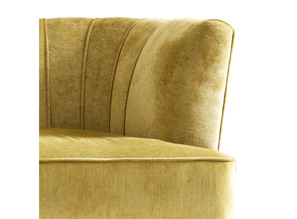 Design sofa betrukket med bøg træ Grilli Kipling lavet Italien Viadurini