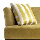 Design sofa betrukket med bøg træ Grilli Kipling lavet Italien Viadurini