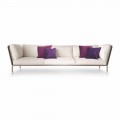 Udendørs sofa i moderne design i stof fremstillet i Italien - Ontario