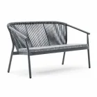 To-personers havestabelsofa aluminium og stof - Smart af Varaschin Viadurini
