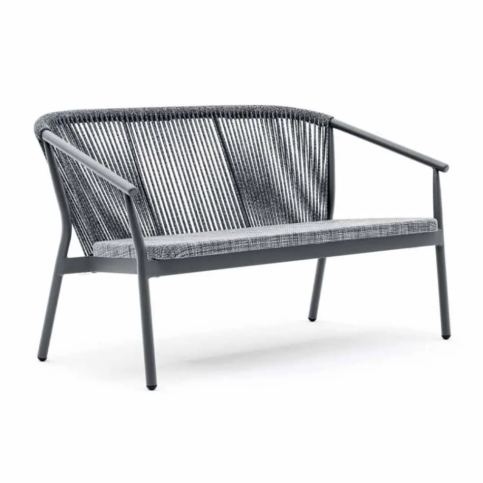 To-personers havestabelsofa aluminium og stof - Smart af Varaschin Viadurini