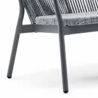 To-personers havestabelsofa aluminium og stof - Smart af Varaschin Viadurini