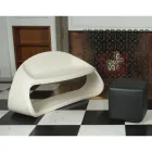 To-personers indendørs eller udendørs sofa i polyethylen fremstillet i Italien - dobbelt Viadurini