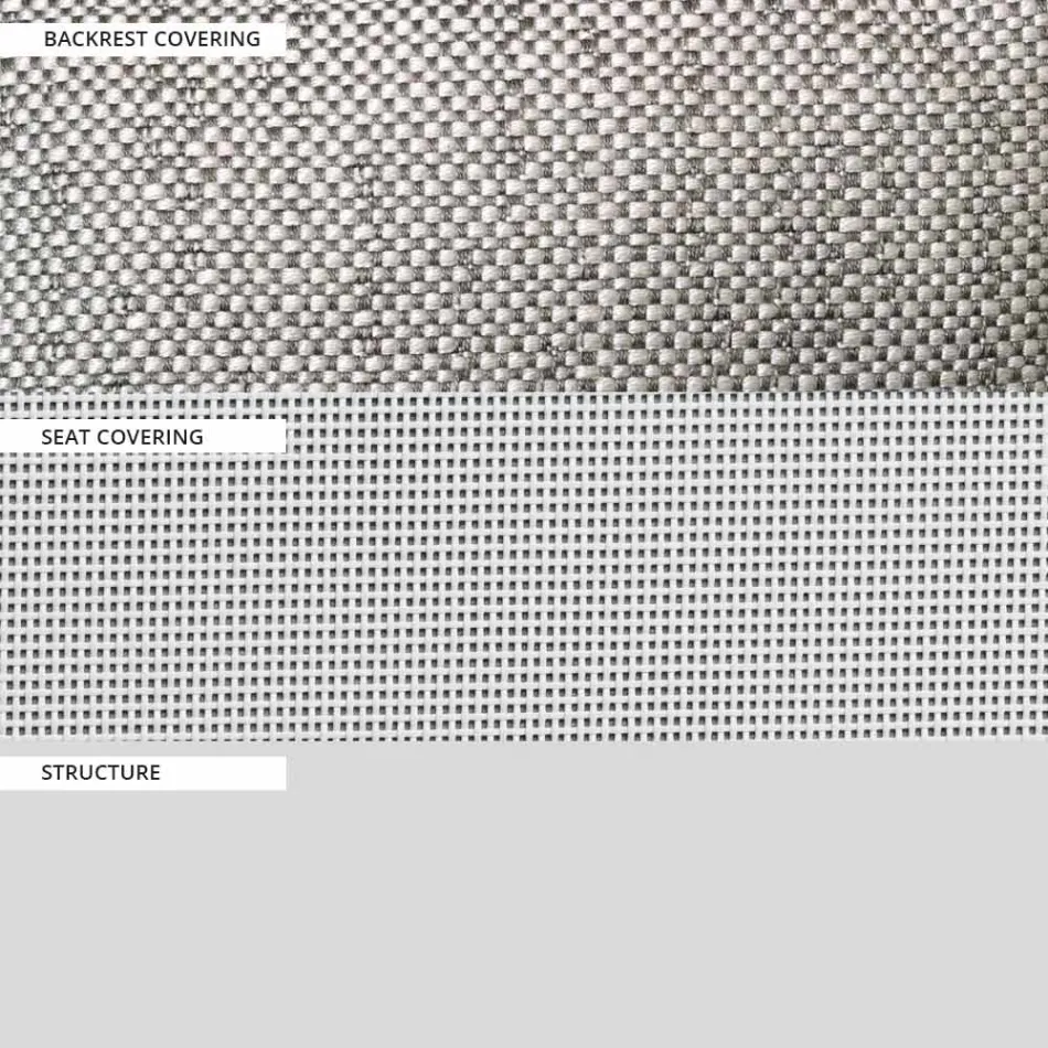 2 personers udendørs sofa med aluminiumsstruktur lavet i Italien - Zaika Viadurini