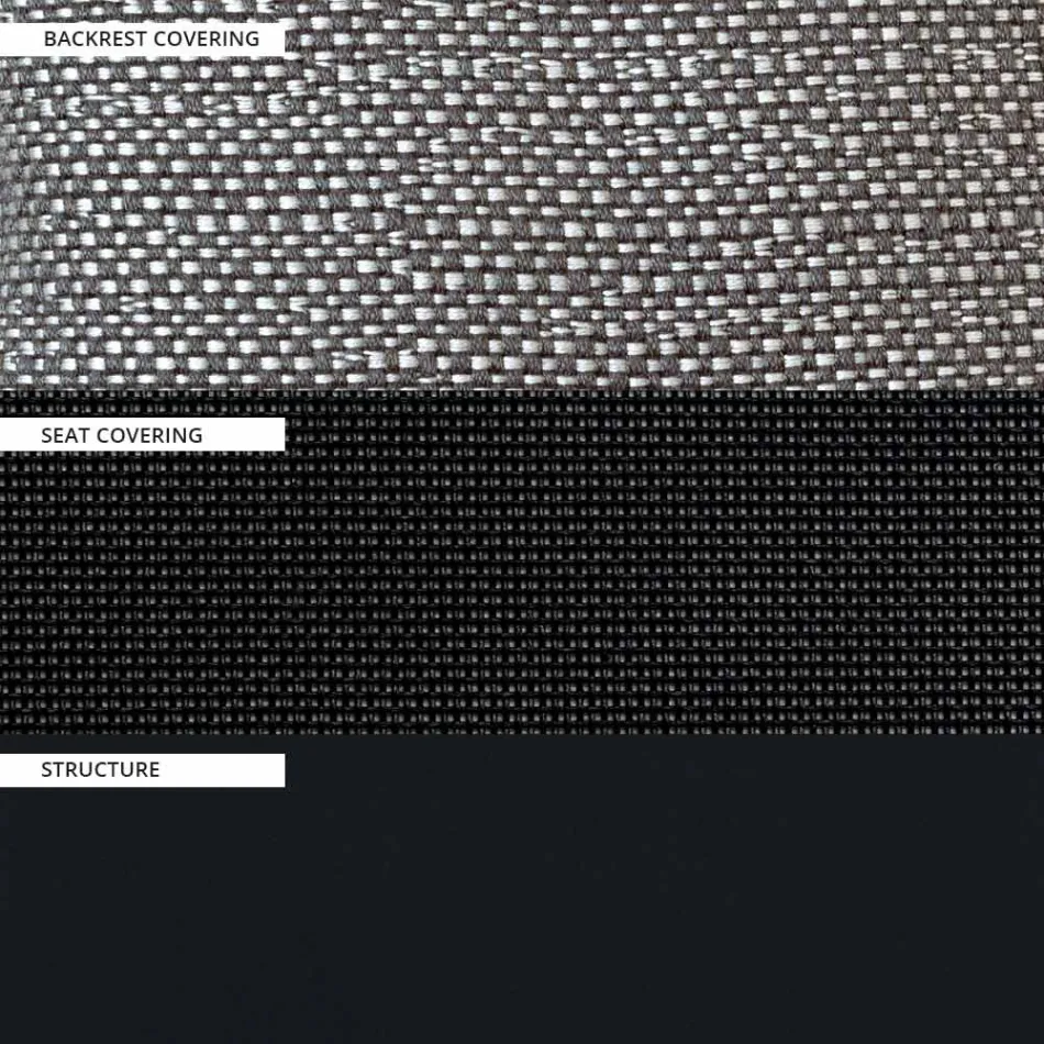 2 personers udendørs sofa med aluminiumsstruktur lavet i Italien - Zaika Viadurini