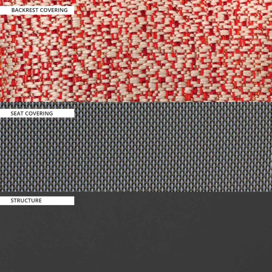 2 personers udendørs sofa med aluminiumsstruktur lavet i Italien - Zaika Viadurini