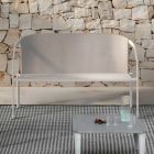 2 personers udendørs sofa med aluminiumsstruktur lavet i Italien - Zaika Viadurini