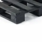 Polstret to-sæders etnisk sofa i lappet stof og træ - fiber Viadurini