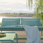 Metalsofa til den moderne have Høj kvalitet lavet i Italien - Karol Viadurini