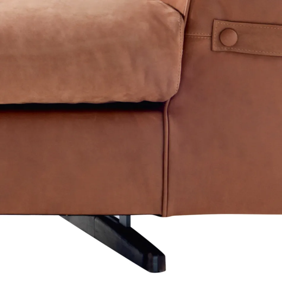 3-seter betrukket stofsofa Grilli Joe lavet i Italien Viadurini